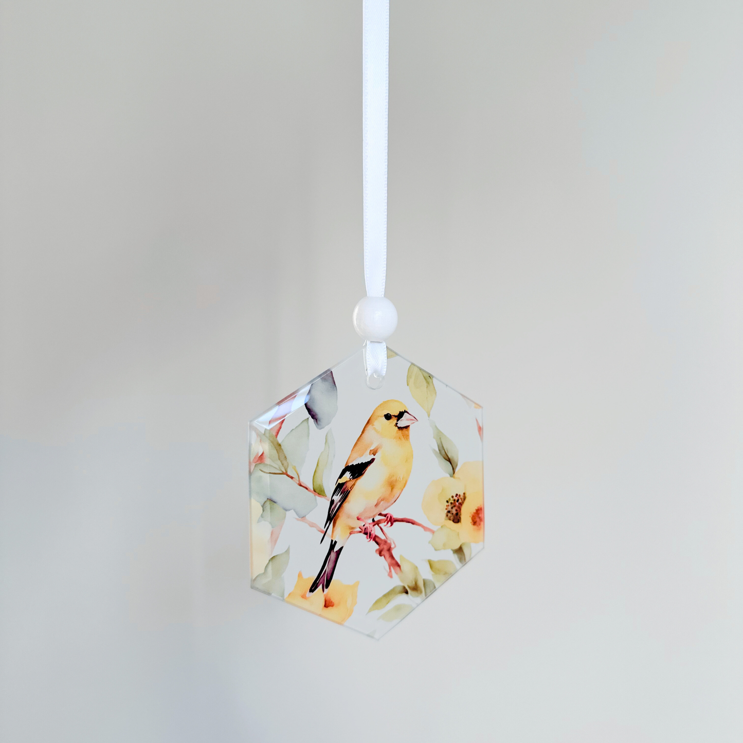 Window Charm - Goldfinch | Suncatcher | Window Art