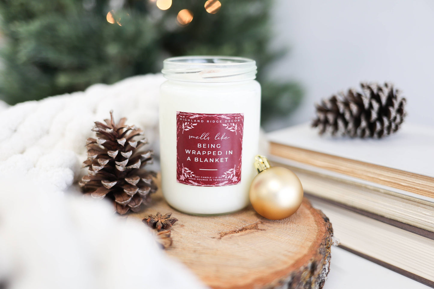 Cranberry and Fig Fall Candle | Wood Wick Soy Candle
