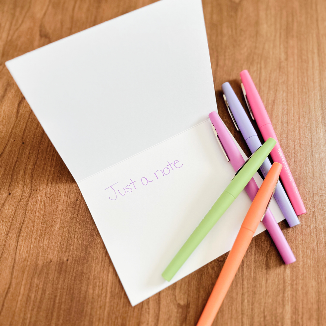 Blue Birds Notecard Set of 10 - Blank Inside