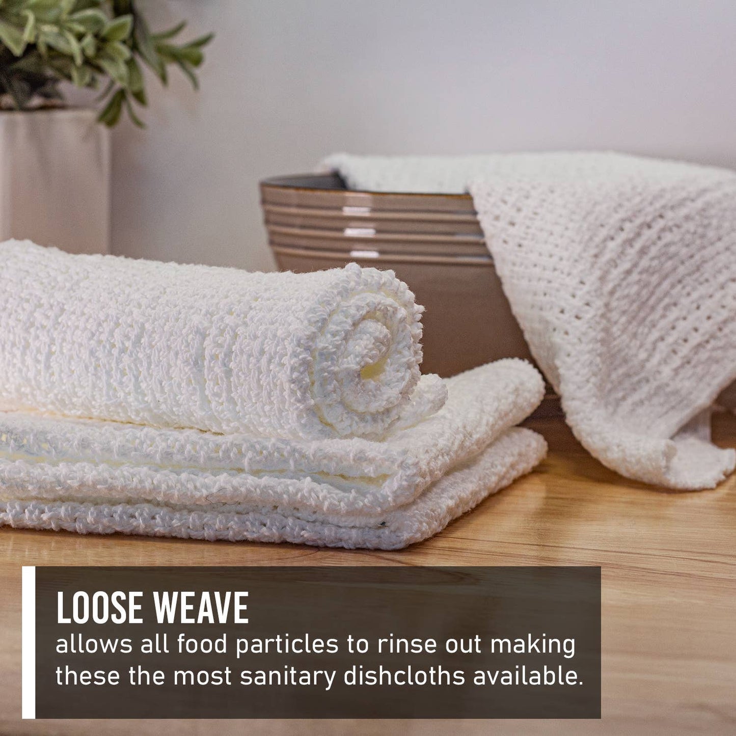 Cotton Dishcloths - Set of 4
