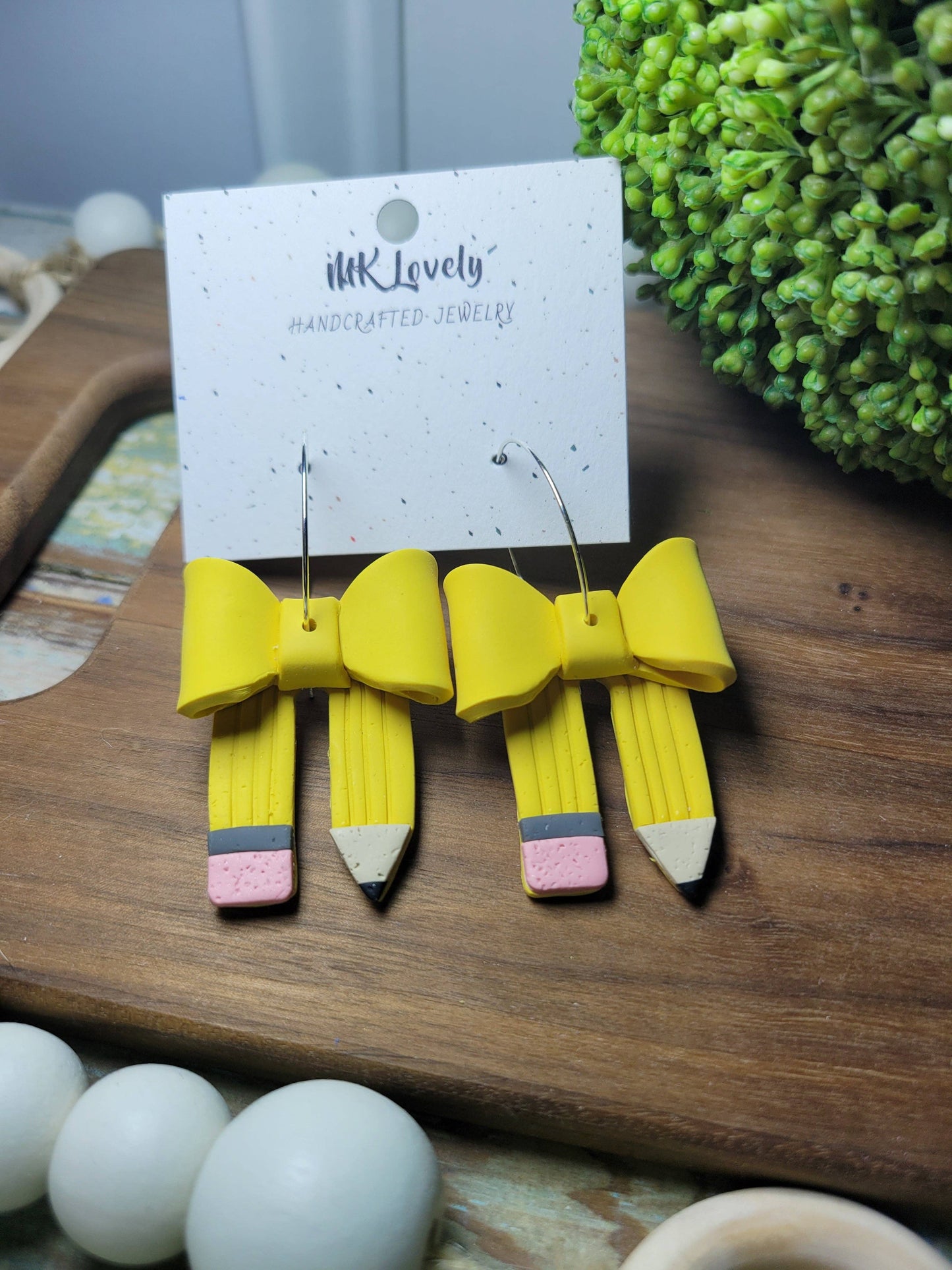 Teacher Bow Hoops