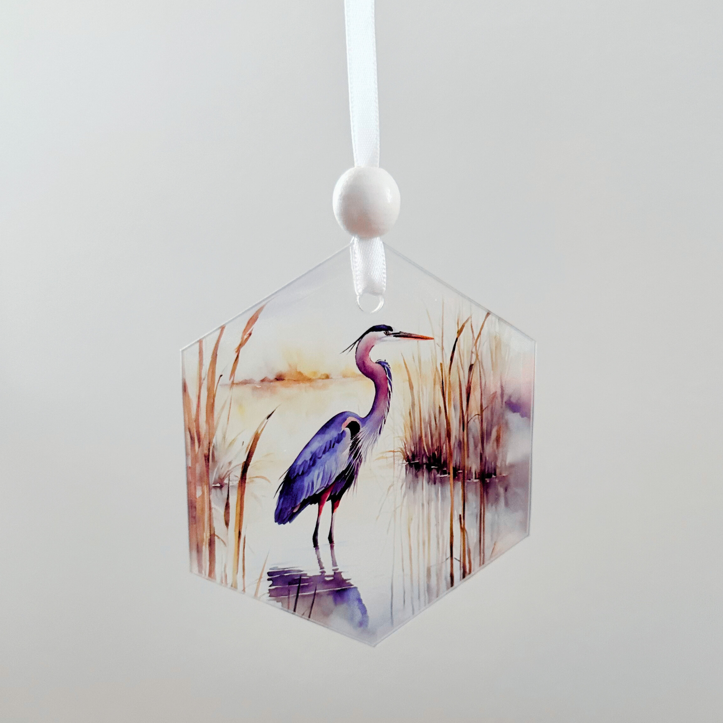 Window Charm -  Blue Heron | Suncatcher | Window Art