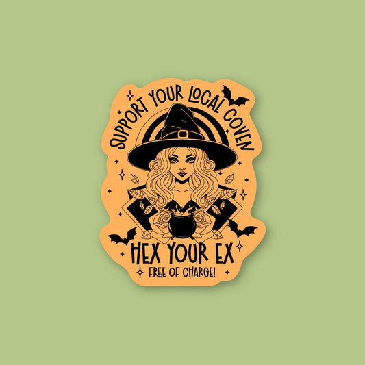 Support your local coven sticker