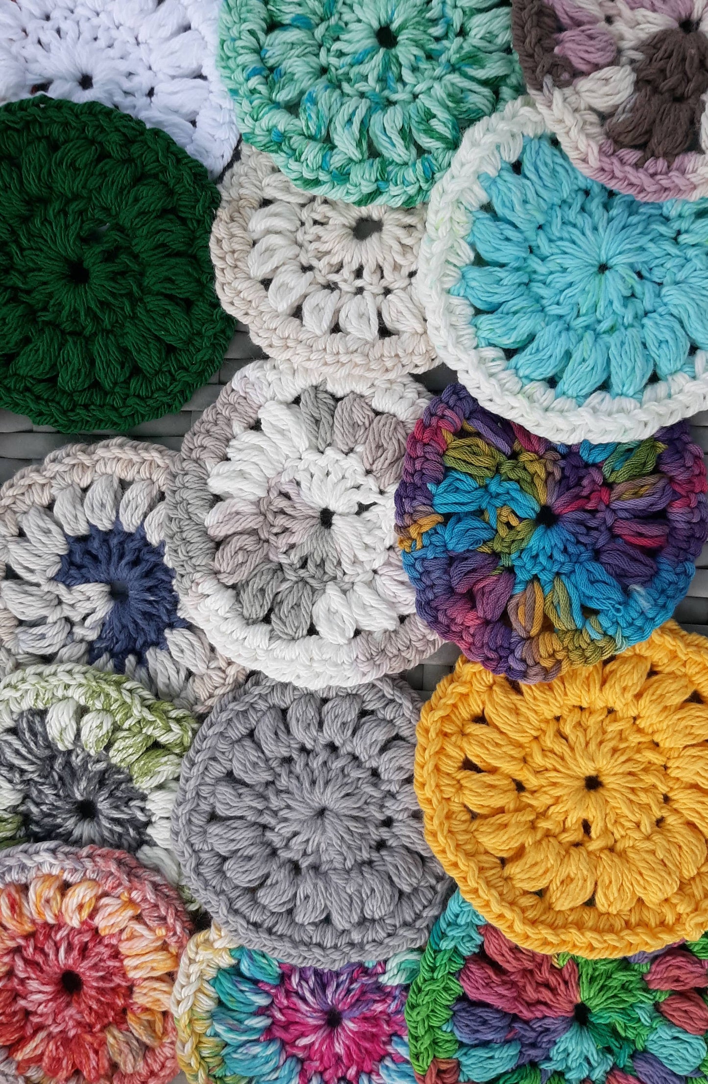 Cotton Puff Crochet Face Round Scrubbie Makeup Remover
