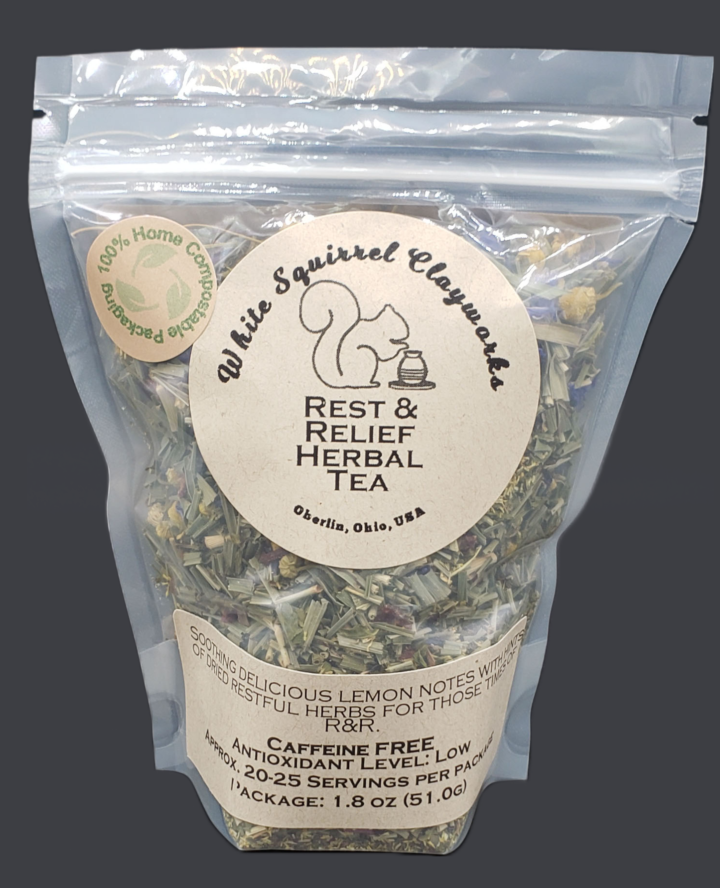 WSC- Rest & Relief Herbal Tea - Loose leaf  - 1.8 oz package