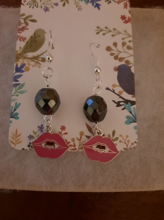 Vampire Lip Earrings