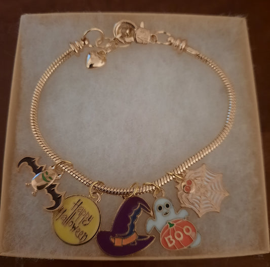 Happy Halloween Charm Bracelet