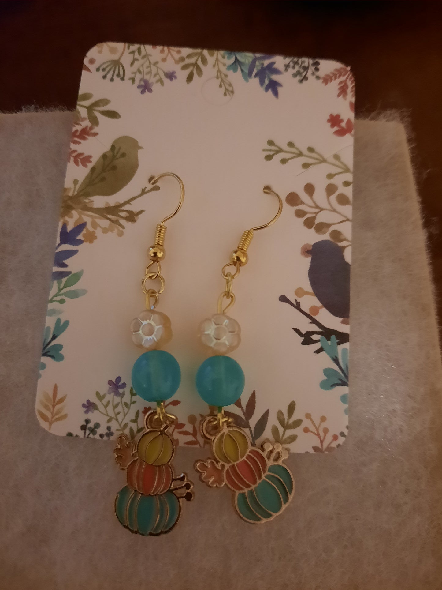 Stacked Pumpkin Earrings