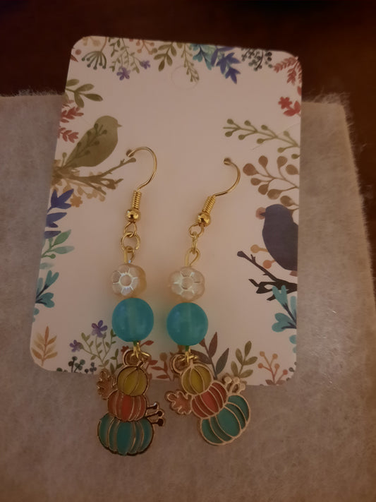 Stacked Pumpkin Earrings