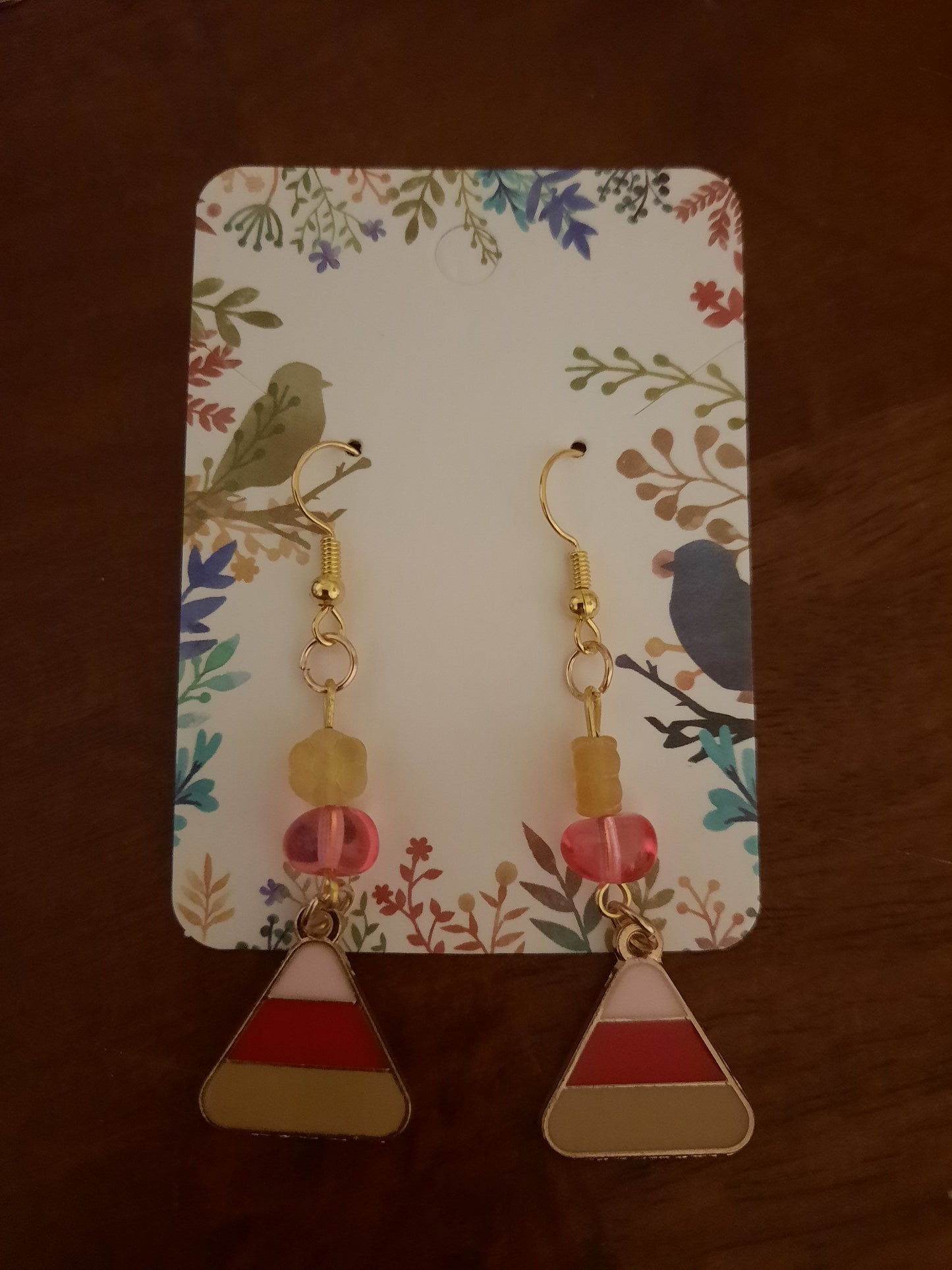 Retro Candy Corn Earrings