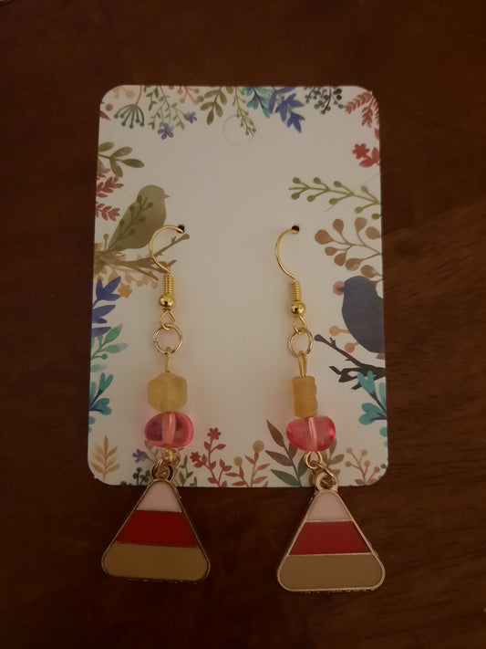 Retro Candy Corn Earrings
