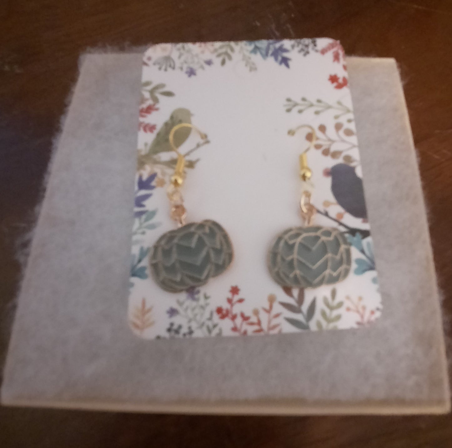 Teal Pumpkin Earrings