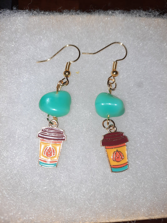 Pumpkin Spice Latte Earrings