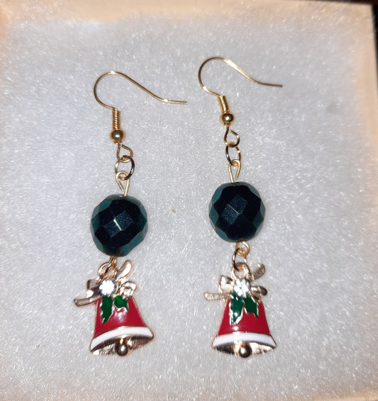 Holiday Bell Dangle Earrings