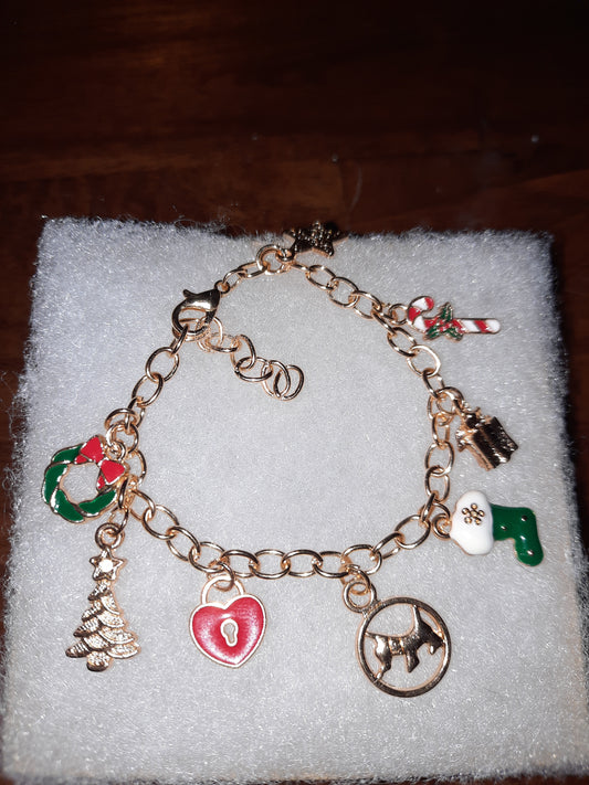 Kids Holiday Charm Bracelet