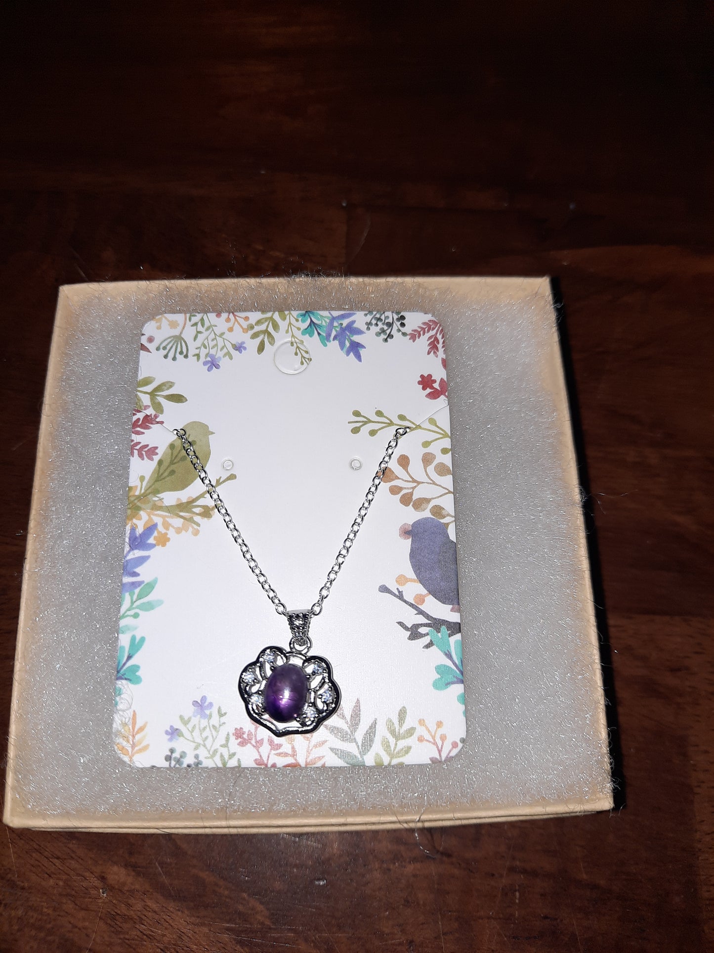 Amethyst Pendant Necklace