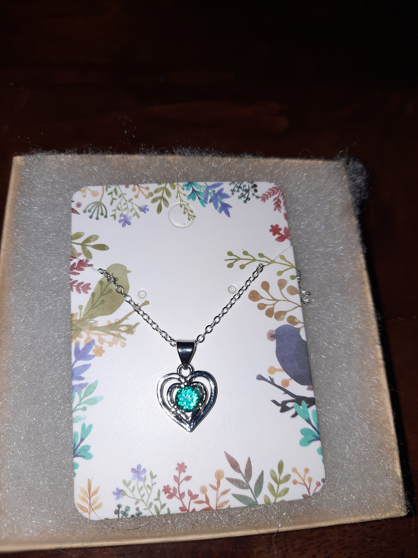 Blue Topaz Heart Necklace