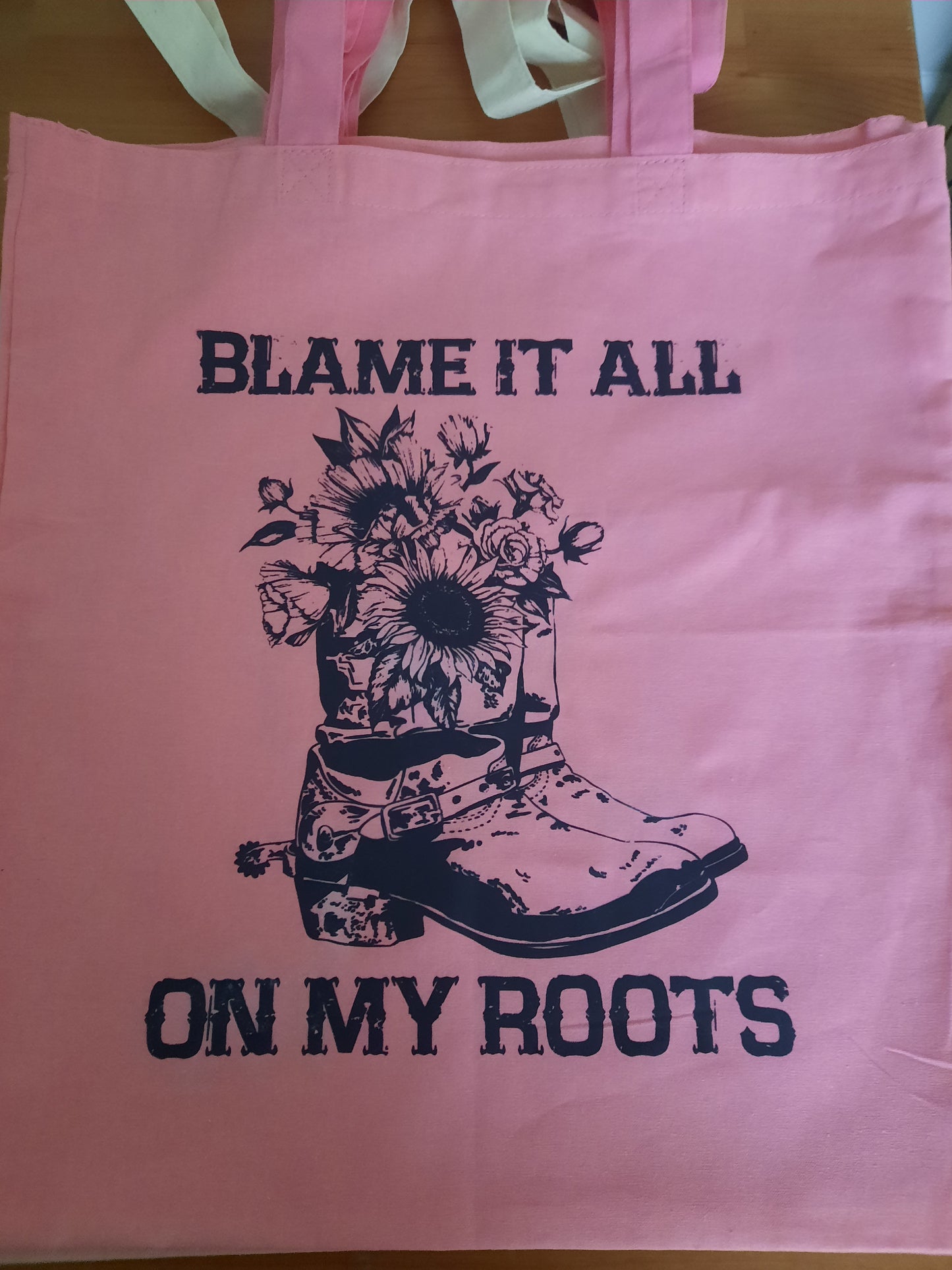 Blame It All On My Boots Tote Bag