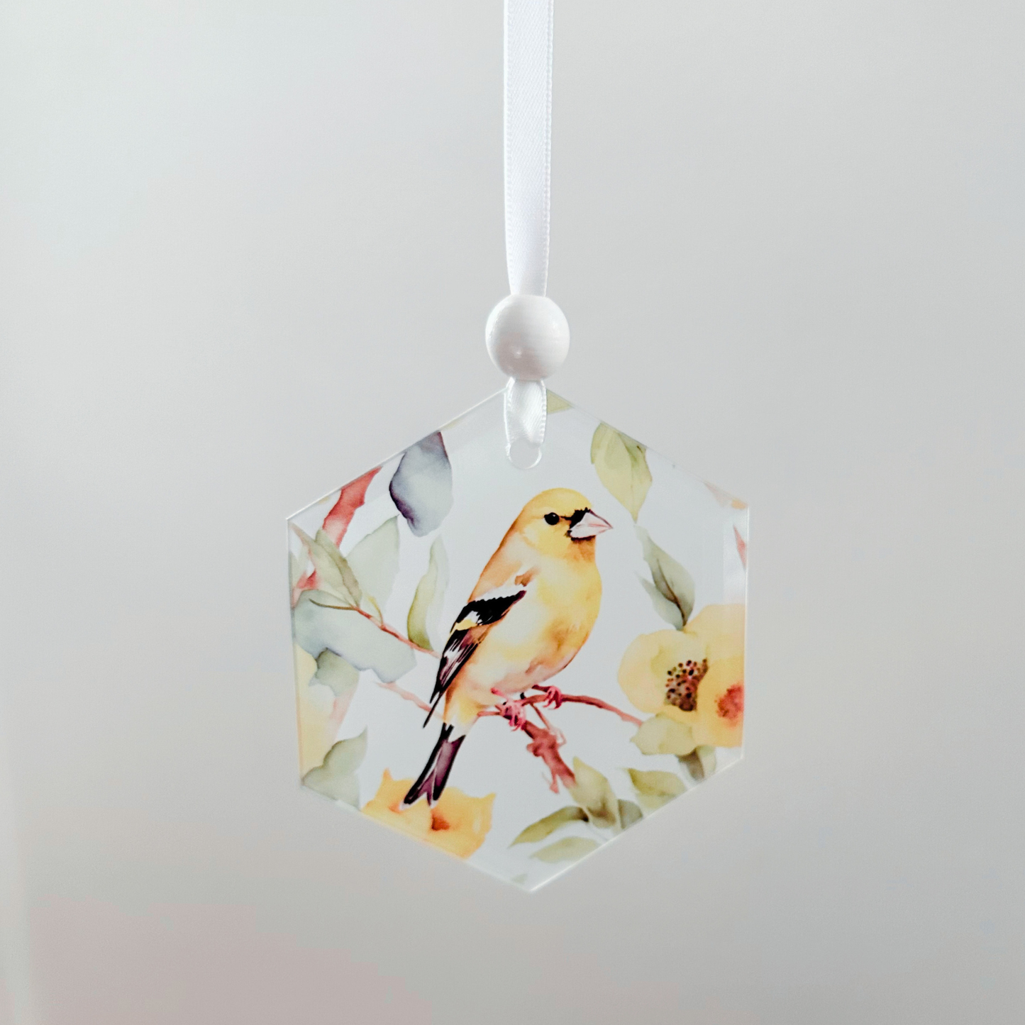 Window Charm -  Goldfinch | Suncatcher | Window Art
