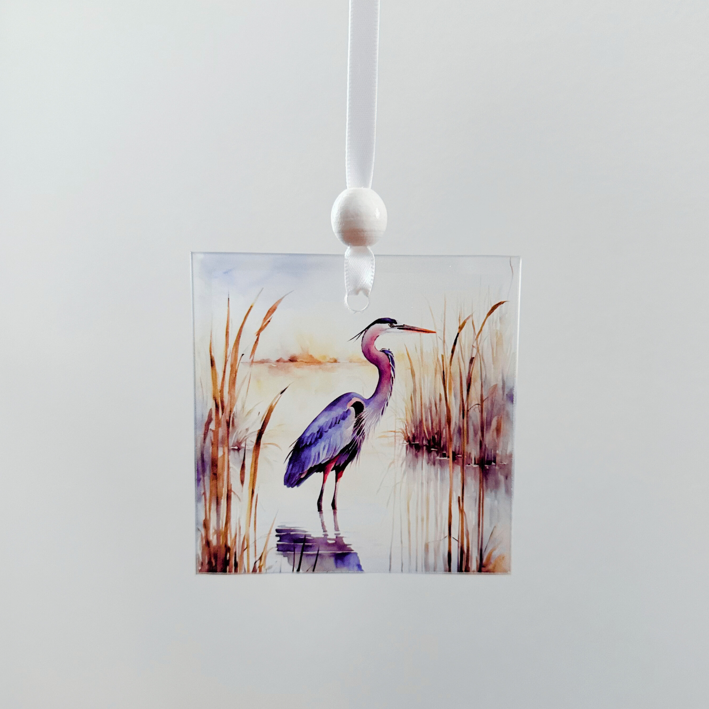 Window Charm -  Blue Heron | Suncatcher | Window Art