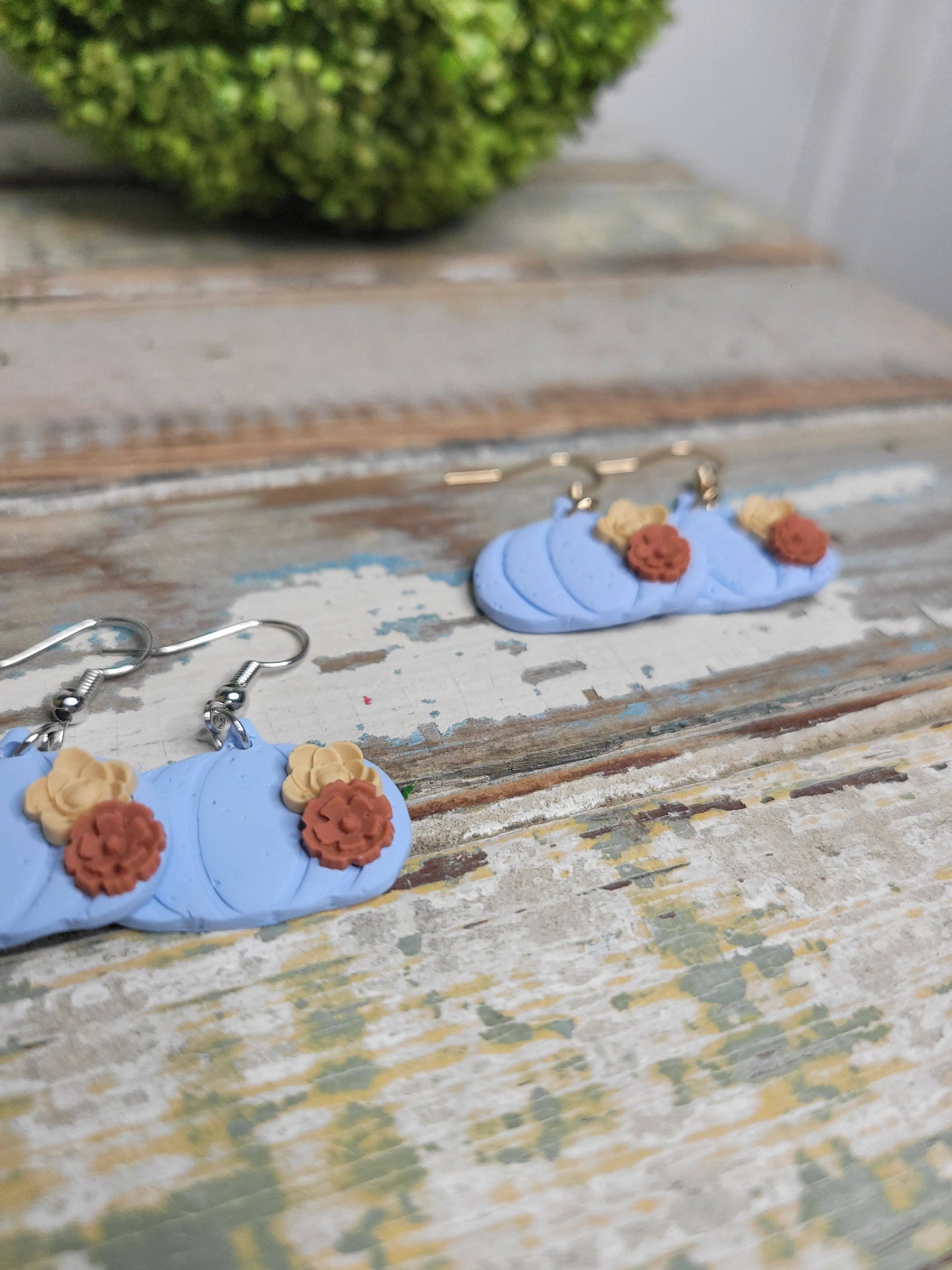 Light Blue Autumn Dangles