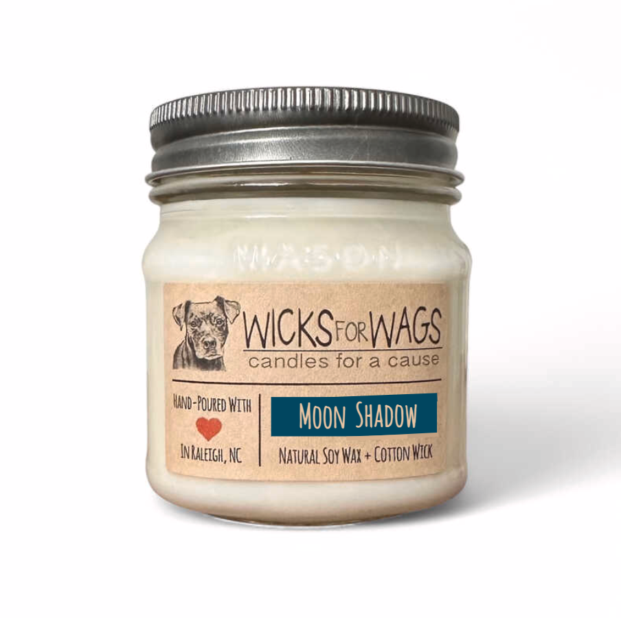 Moon Shadow | 8 oz Mason Jar Soy Candle