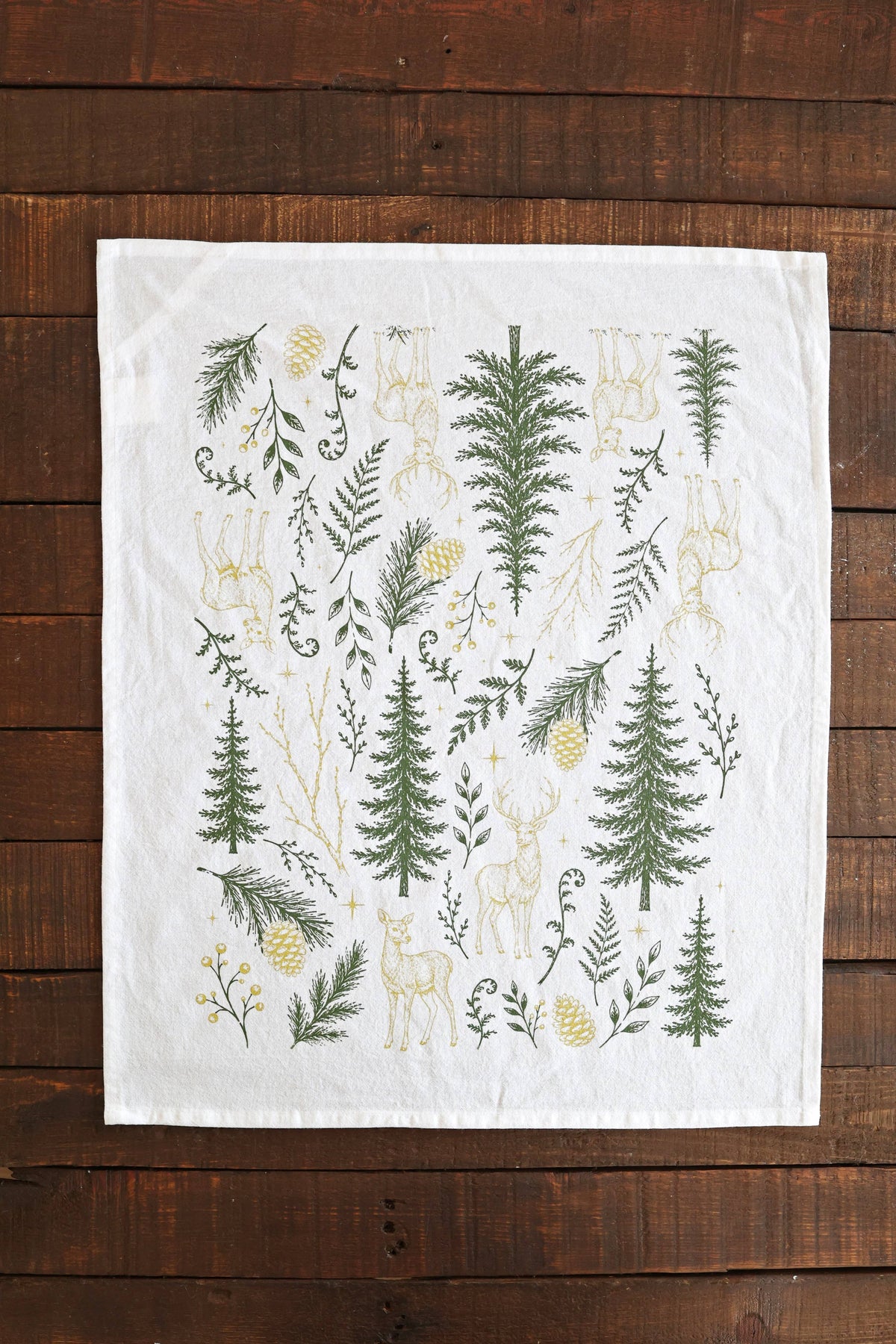Enchanted Forest Tea Towel - Holiday Decor