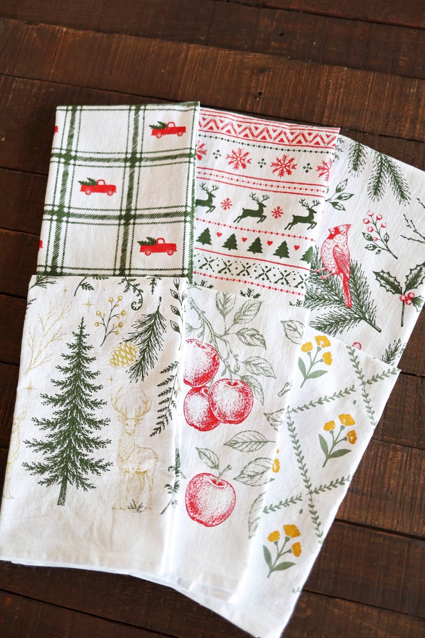 Apple Orchard Tea Towel
