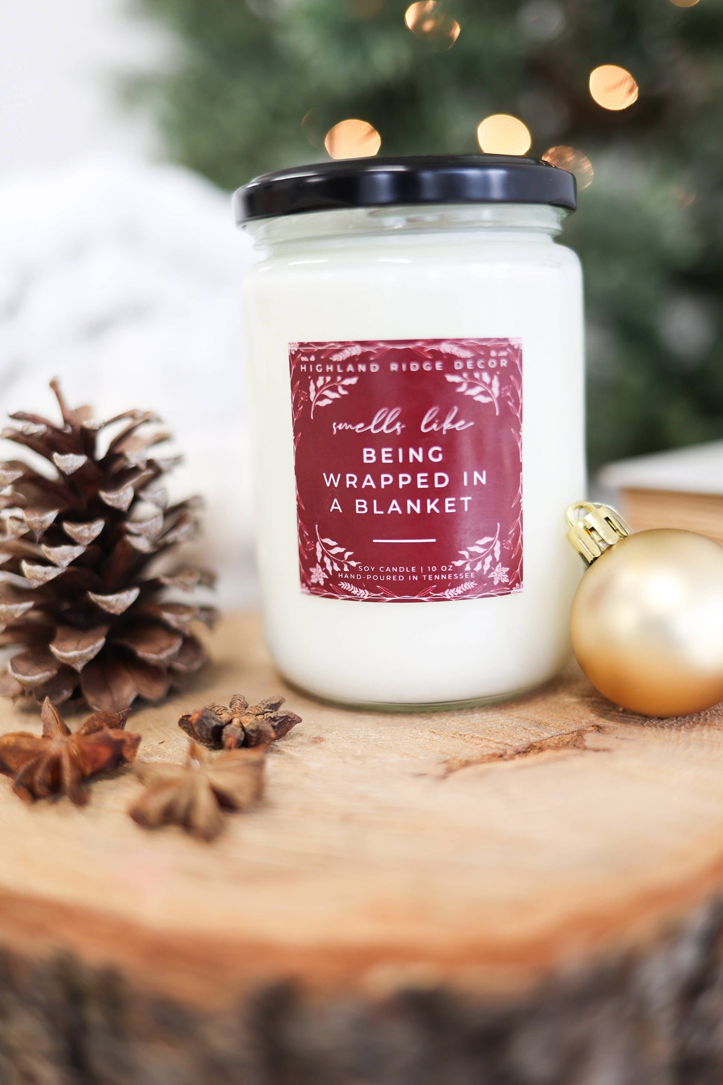 Cranberry and Fig Fall Candle | Wood Wick Soy Candle