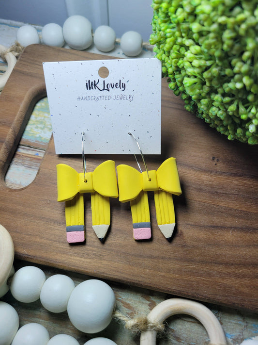 Teacher Bow Hoops
