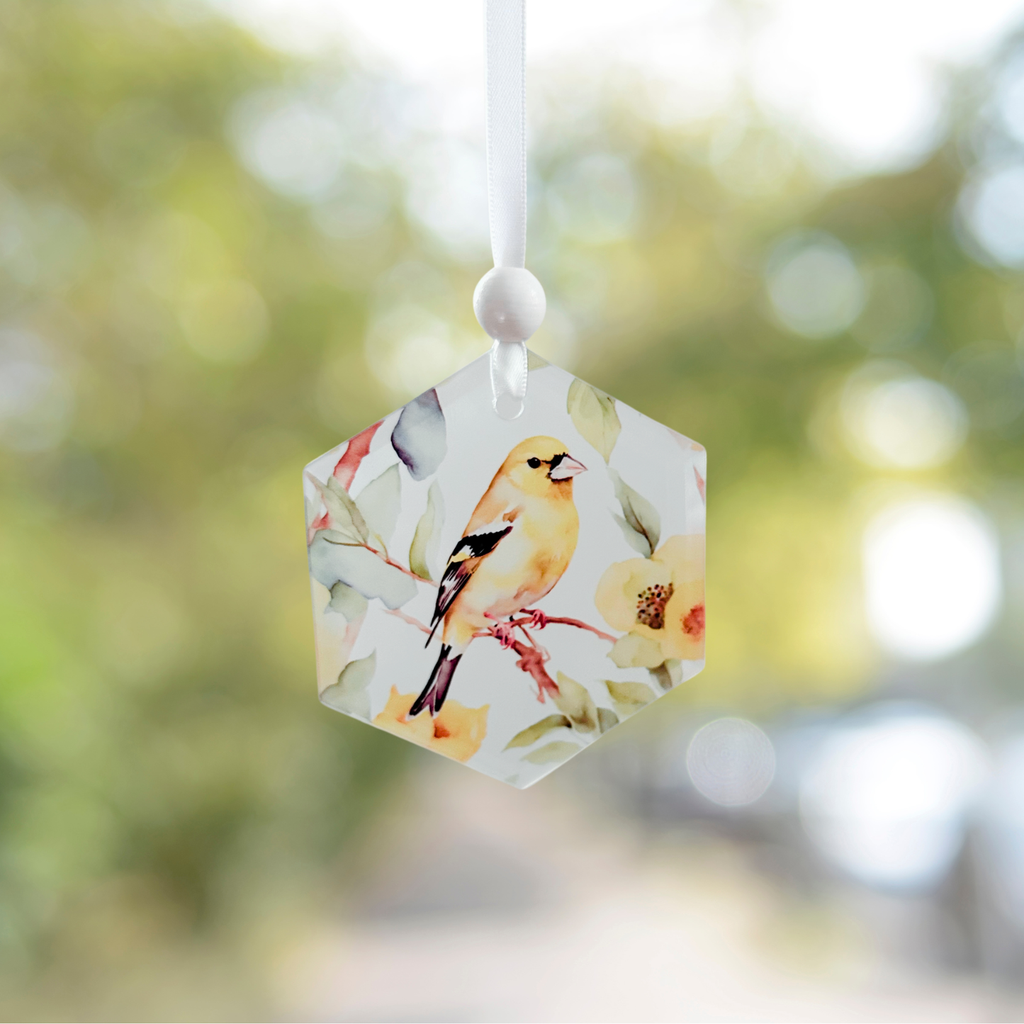 Window Charm -  Goldfinch | Suncatcher | Window Art