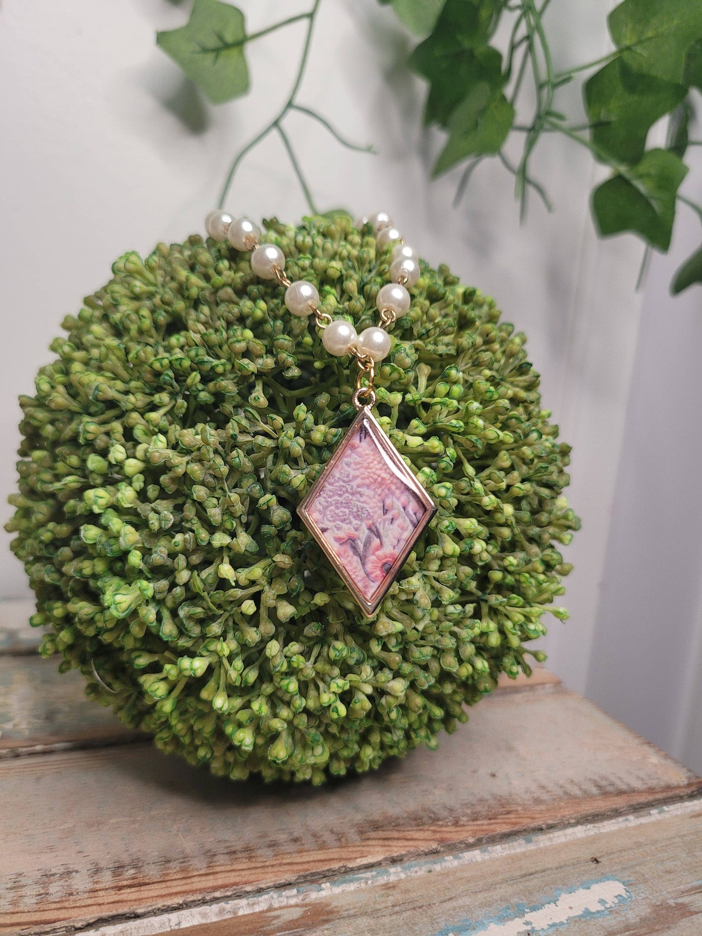 Blooming Gold Diamond & Pearl Necklace