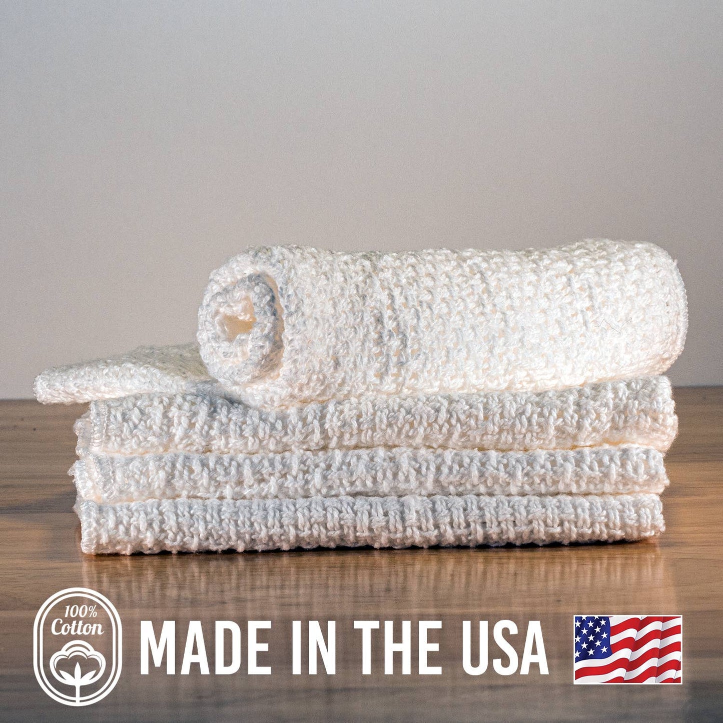 Cotton Dishcloths - Set of 4