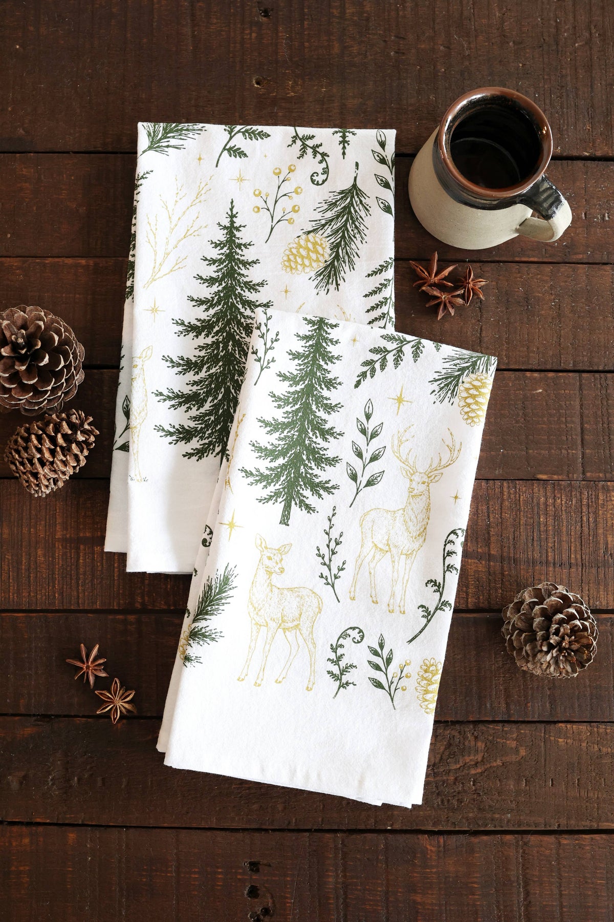 Enchanted Forest Tea Towel - Holiday Decor