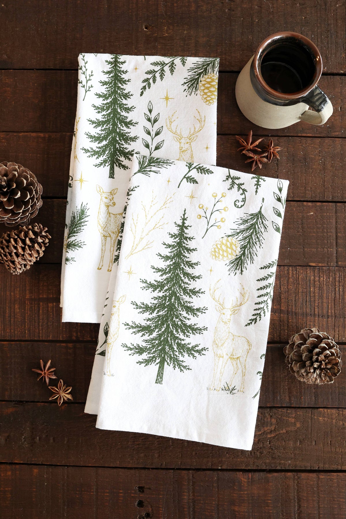 Enchanted Forest Tea Towel - Holiday Decor
