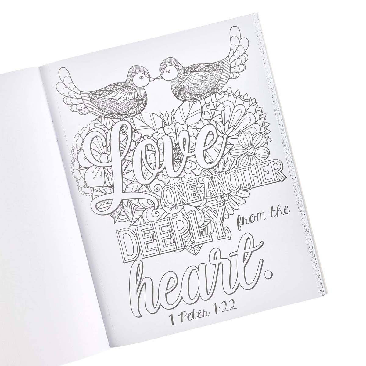 Coloring Book Where Love Blooms