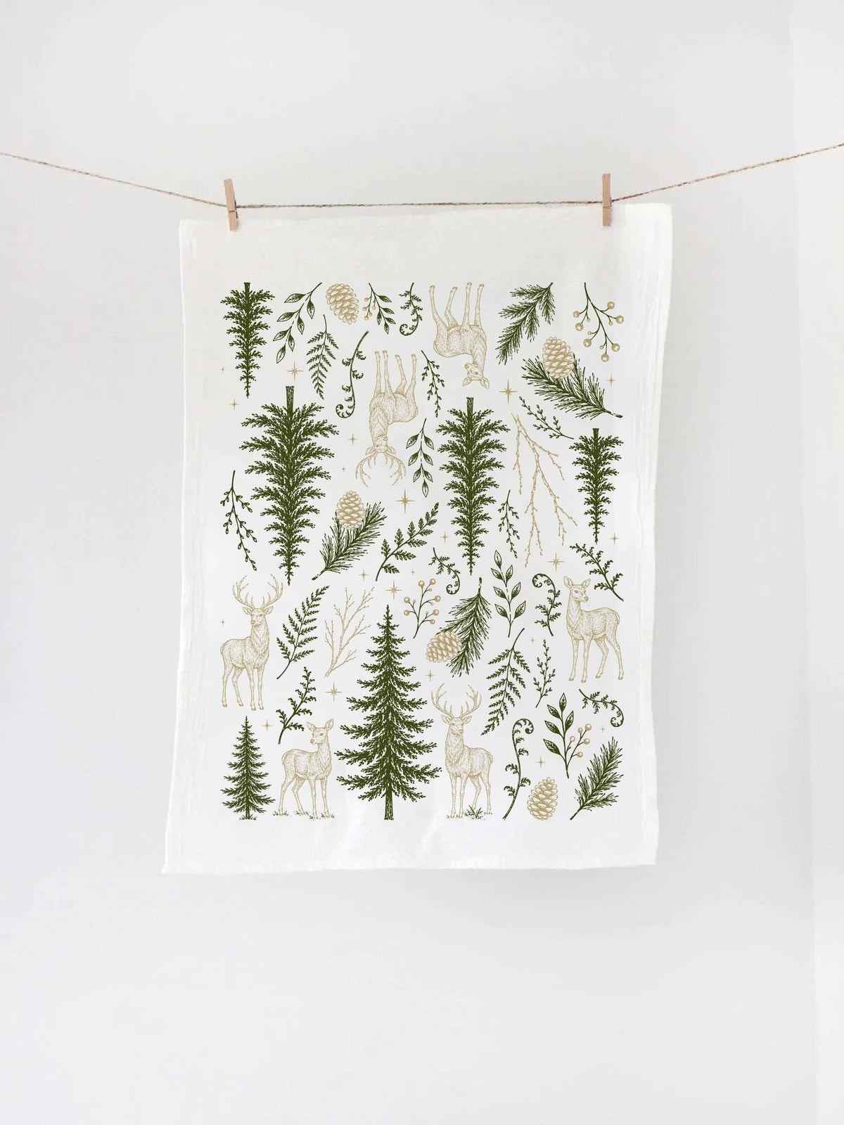 Enchanted Forest Tea Towel - Holiday Decor