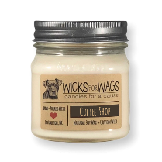 Coffee Shop | 8 oz Standard Mason Jar Soy Candle