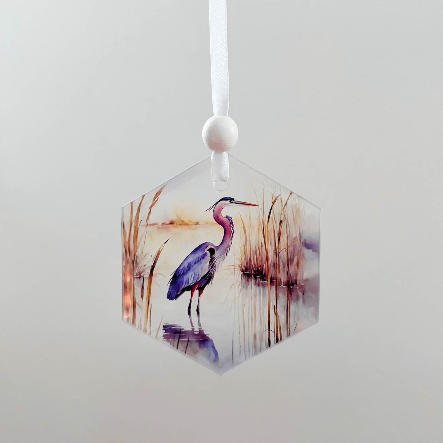 Window Charm -  Blue Heron | Suncatcher | Window Art