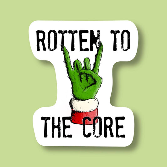 Rotten To The Core, Holiday Sticker