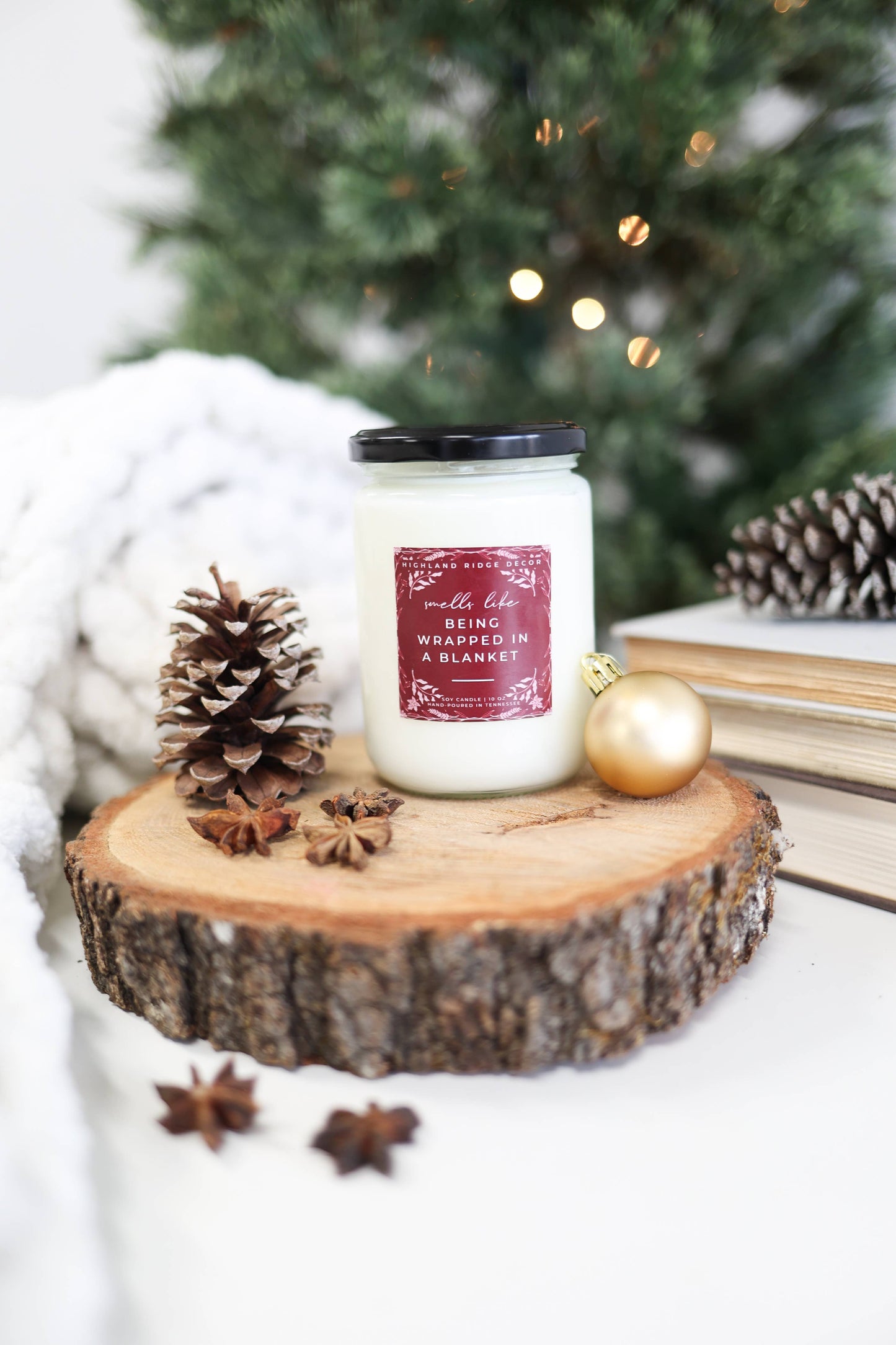 Cranberry and Fig Fall Candle | Wood Wick Soy Candle