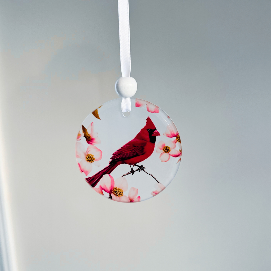 Window Charm -  Cardinal | Suncatcher | Window Art