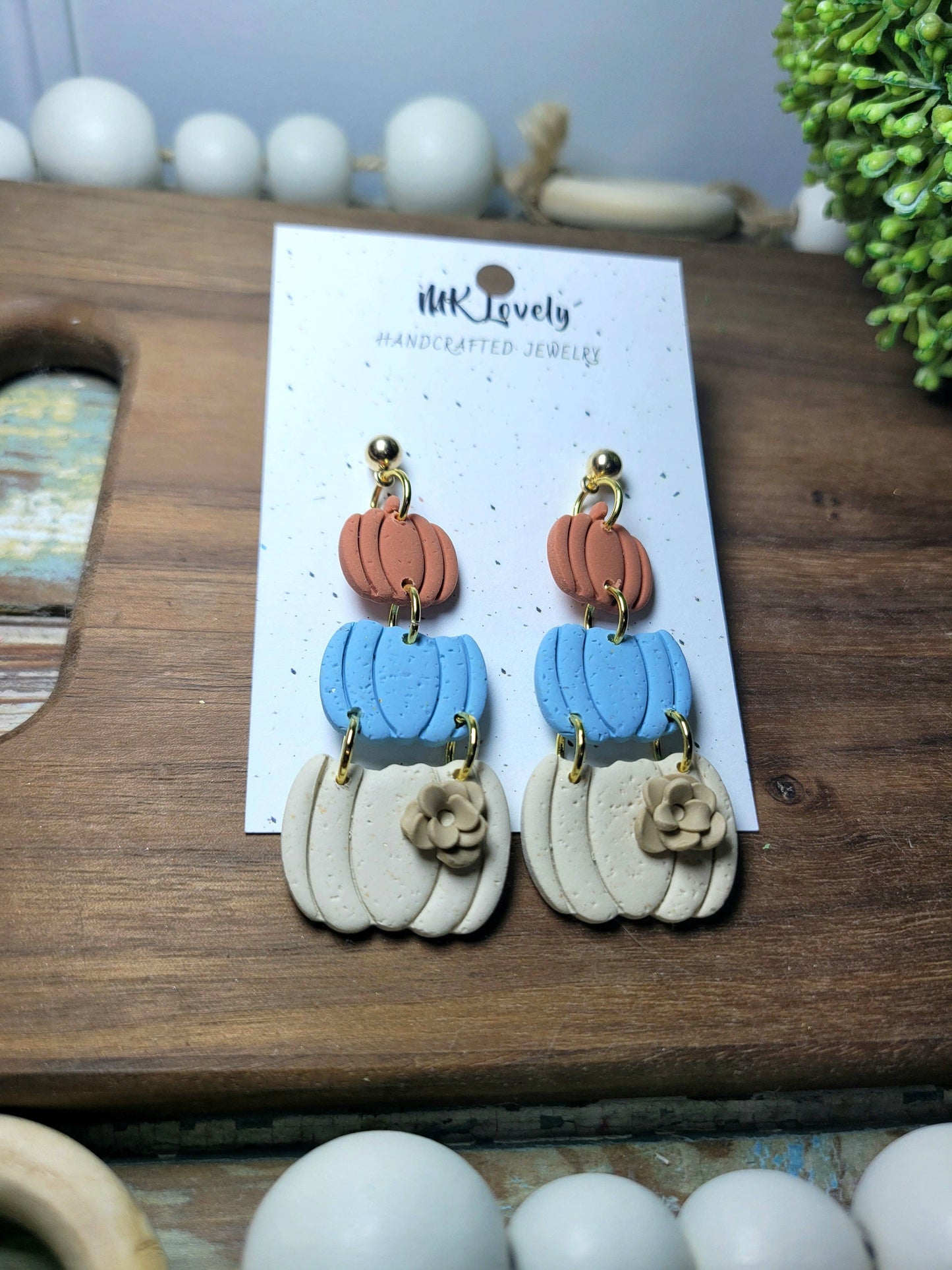 3-Tier Pumpkin Dangles