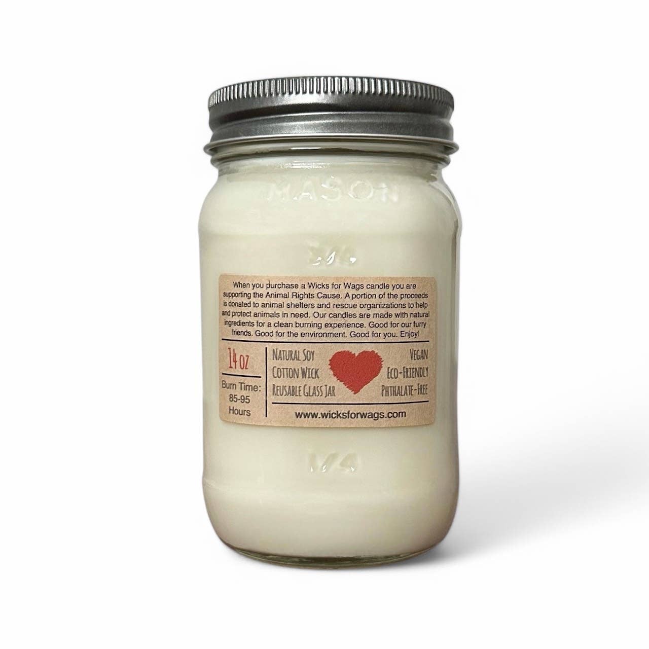 Cranberry Basil | Fall + Winter | Large Mason Jar Soy Candle