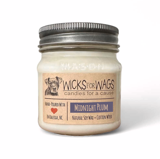 Midnight Plum | 8 oz Standard Mason Jar Soy Candle