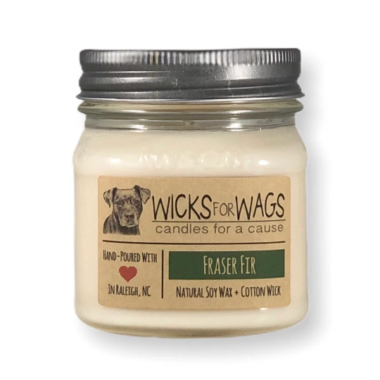 Fraser Fir | Fall + Winter | 8 oz Mason Jar Soy Candle