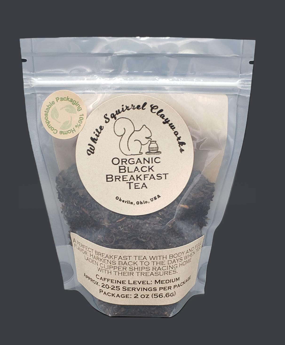 WSC- Organic Black Breakfast Tea - Loose leaf  - 2 oz packag