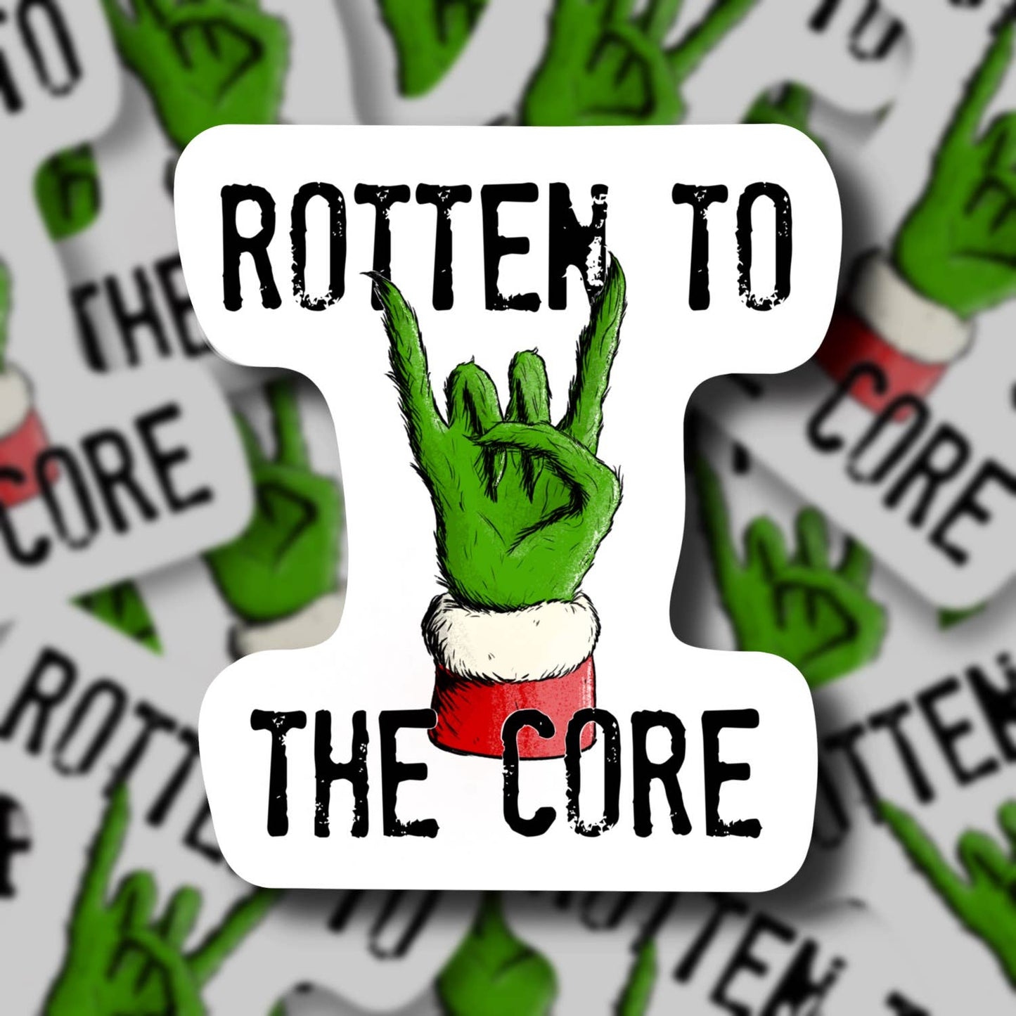 Rotten To The Core, Holiday Sticker