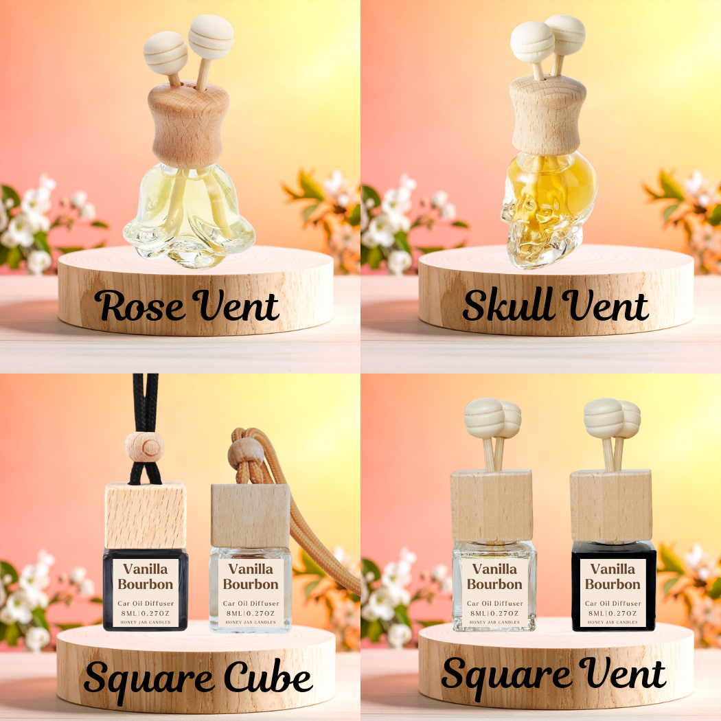 Vanilla Bourbon | Car Diffusers in Unique Shapes | Limited