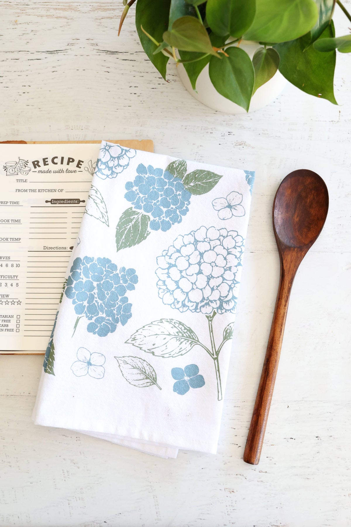 Hydrangea Tea Towel